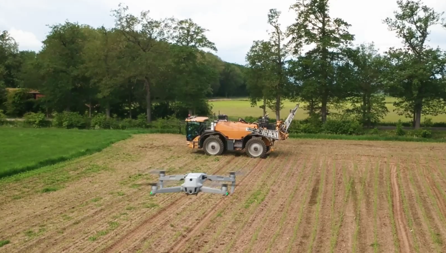 Tractor en drone